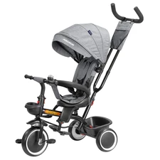 Трехколесный велосипед Tilly Magnum T-3814 Grey с родительской ручкой, серый